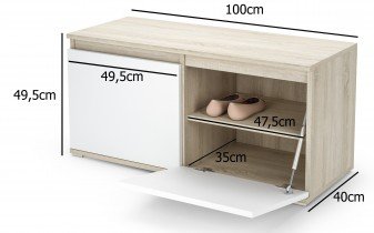 PKMebel - Komplet za hodnik Emi 3 - sonoma