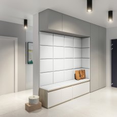 Komplet za hodnik Emi 3 - sonoma/bela