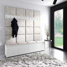 Komplet za hodnik Emi 4 -  bel