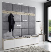 PKMebel - Komplet za hodnik Emi 4 - sonoma