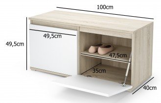 PKMebel - Komplet za hodnik Emi 4 - sonoma