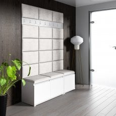 Komplet za hodnik Emi 6 -  bel