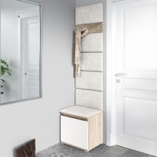 Komplet za hodnik Emi 7 - sonoma/bela