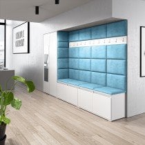 PKMebel - Komplet za hodnik z ogledalom Emi 9 - bel