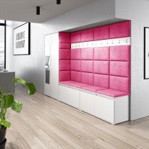 PKMebel - Komplet za hodnik z ogledalom Emi 9 - bel
