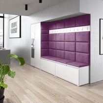 PKMebel - Komplet za hodnik z ogledalom Emi 9 - bel