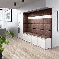 PKMebel - Komplet za hodnik z ogledalom Emi 9 - bel