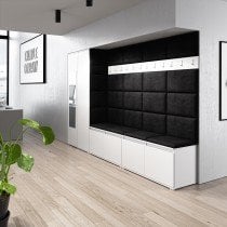 PKMebel - Komplet za hodnik z ogledalom Emi 9 - bel