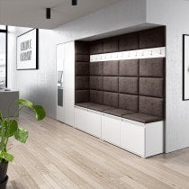 PKMebel - Komplet za hodnik z ogledalom Emi 9 - bel