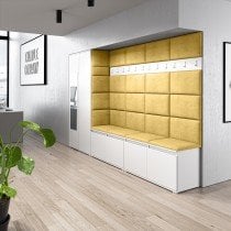 PKMebel - Komplet za hodnik z ogledalom Emi 9 - bel