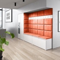 PKMebel - Komplet za hodnik z ogledalom Emi 9 - bel