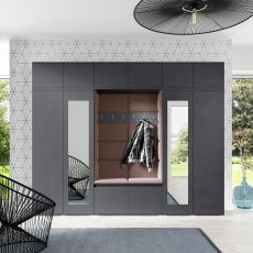 PKMebel - Komplet za hodnik Emi 17 - grafit
