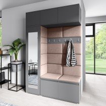 PKMebel - Komplet za hodnik Emi 21 - grafit