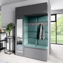 PKMebel - Komplet za hodnik Emi 21 - grafit
