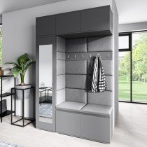 PKMebel - Komplet za hodnik Emi 21 - grafit