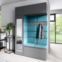 PKMebel - Komplet za hodnik Emi 21 - grafit