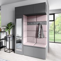 PKMebel - Komplet za hodnik Emi 21 - grafit