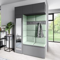 PKMebel - Komplet za hodnik Emi 21 - grafit