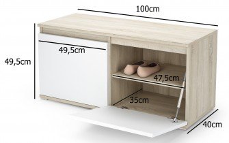 PKMebel - Komplet za hodnik Emi 21 - grafit