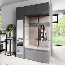 PKMebel - Komplet za hodnik Emi 21 - grafit