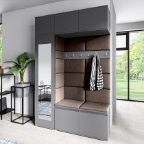 PKMebel - Komplet za hodnik Emi 21 - grafit