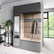 PKMebel - Komplet za hodnik Emi 21 - grafit