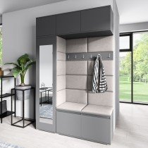 PKMebel - Komplet za hodnik Emi 21 - grafit