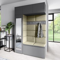 PKMebel - Komplet za hodnik Emi 21 - grafit