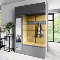 PKMebel - Komplet za hodnik Emi 21 - grafit