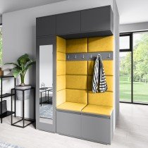 PKMebel - Komplet za hodnik Emi 21 - grafit