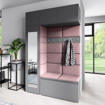 PKMebel - Komplet za hodnik Emi 21 - grafit