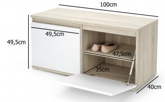 PKMebel - Komplet za hodnik Emi 25 - grafit