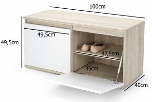 PKMebel - Komplet za hodnik Emi 27 - grafit