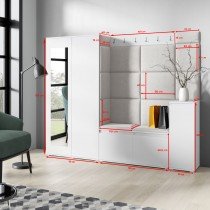 PKMebel - Komplet za hodnik Emi 27 - grafit