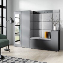 PKMebel - Komplet za hodnik Emi 27 - grafit