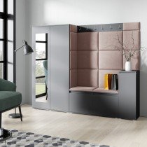 PKMebel - Komplet za hodnik Emi 27 - grafit