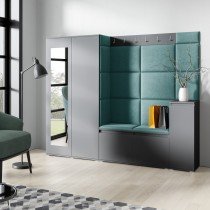 PKMebel - Komplet za hodnik Emi 27 - grafit