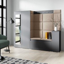 PKMebel - Komplet za hodnik Emi 27 - grafit