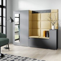 PKMebel - Komplet za hodnik Emi 27 - grafit