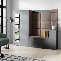 PKMebel - Komplet za hodnik Emi 27 - grafit