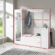 PKMebel - Komplet za hodnik Emi 28 - sonoma hrast