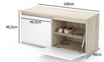 PKMebel - Komplet za hodnik Emi 29 - grafit