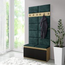 PKMebel - Komplet za hodnik Emi 1 - artisan hrast/črn
