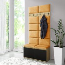 PKMebel - Komplet za hodnik Emi 1 - artisan hrast/črn