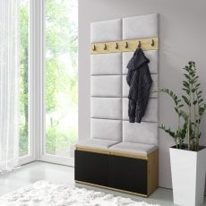 Komplet za hodnik Emi 1 - artisan hrast/črn