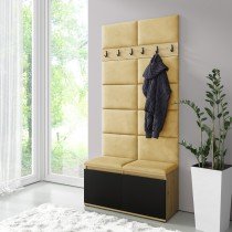 PKMebel - Komplet za hodnik Emi 1 - artisan hrast/črn
