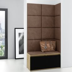 Komplet za hodnik Emi 2 - artisan hrast/črn