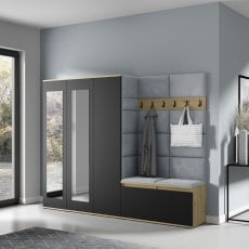 Komplet za hodnik Emi 15 - artisan hrast/črn