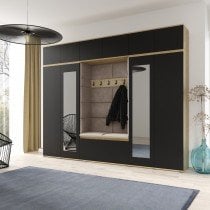 PKMebel - Komplet za hodnik Emi 17 - artisan hrast/črn