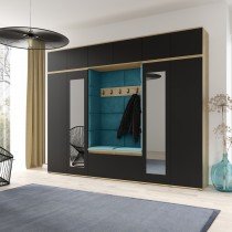 PKMebel - Komplet za hodnik Emi 17 - artisan hrast/črn